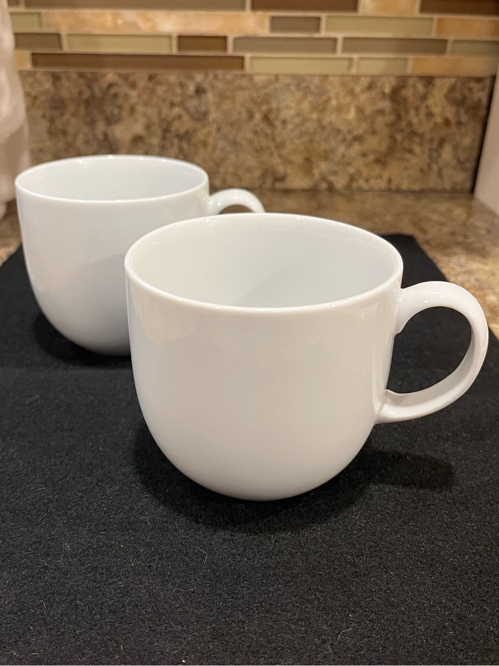 White by Denby Porcelain Coffee Mugs Set of Two 12 oz. - Picture 2 of 13